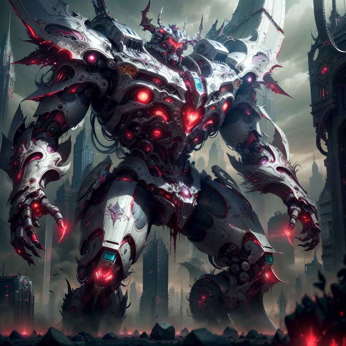 07473-12345-, vamptech, blood,scifi,vampiric,_battle mech,floating stones , debris, cityscape, blood wings.png